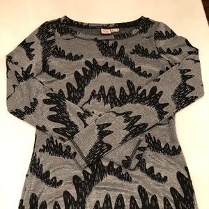 French Connection Pattern Mini Longsleeve Dress